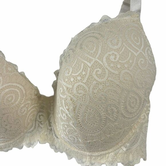 42DD Bra White Lace Underwired Padded Pure Beauty - Picture 4 of 7